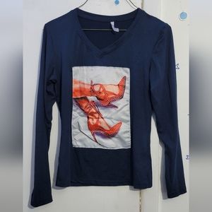 Buzz long sleeve shirt for women Blue Size Medium